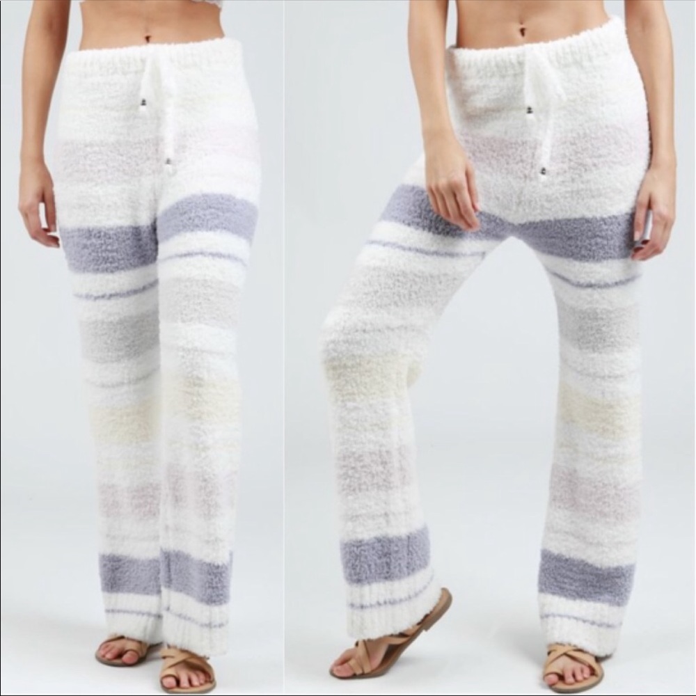 🆕 OCTOBER LOVE BERBER FLEECE PAJAMA BOTTOMS - Picture 2 of 5